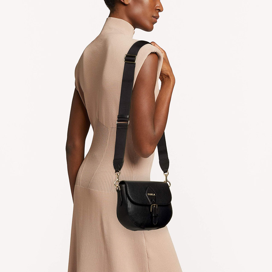 Túi Đeo Chéo Furla Urania Crossbody Mini Nero Màu Đen