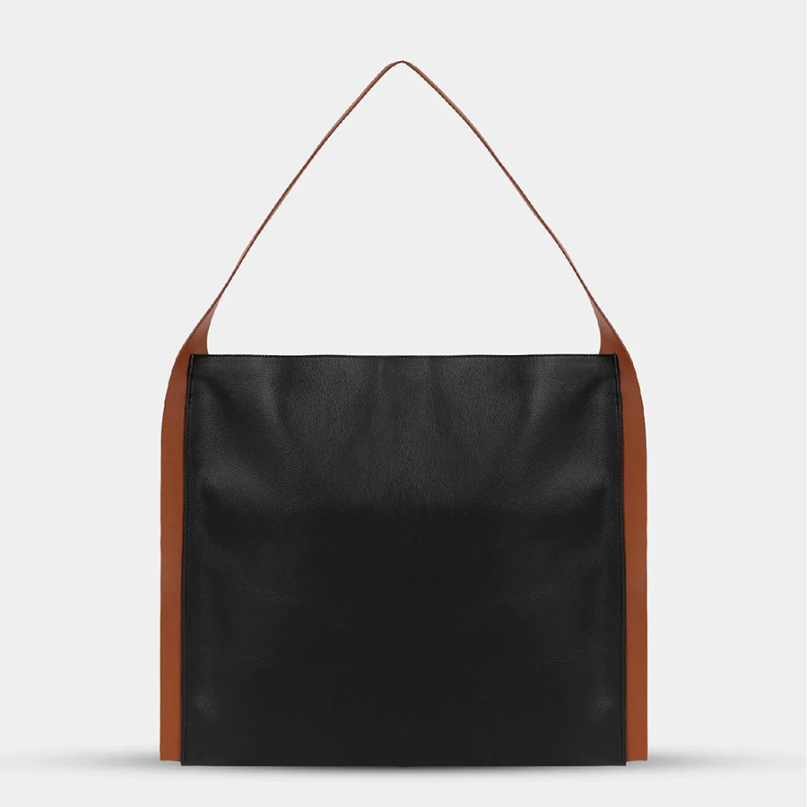 Túi Xách Chautfifth Paper Tote Màu Đen Dây Cam
