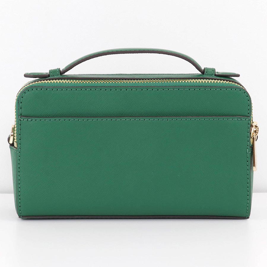 Túi Đeo Chéo Michael Kors MK Jet Set Item Medium Double Zip Phone Crossbody Màu Xanh Green