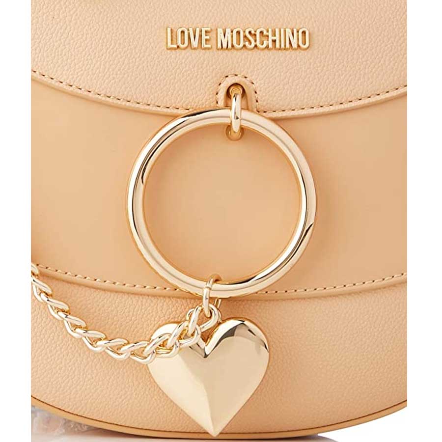 Túi Đeo Chéo Love Moschino Crossbody Bag Red With Heart 4239 Màu Be