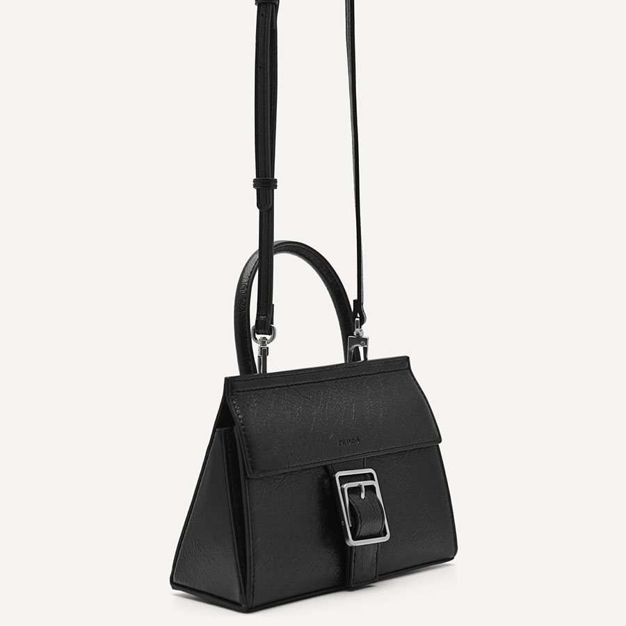 Túi Đeo Chéo Nữ Pedro Brno Top Handle Bag Black PW2-55060019 Màu Đen