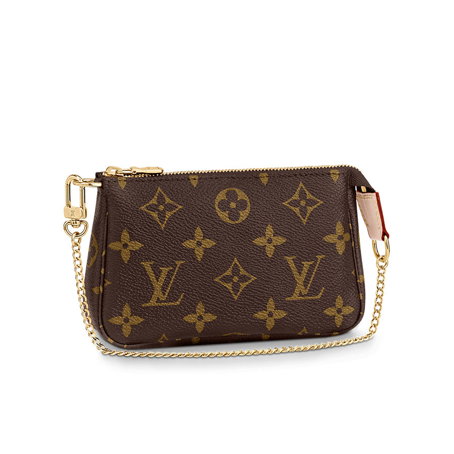 Túi Đeo Chéo Nữ Louis Vuitton LV Mini Pochette Accessoires M58009 Màu Nâu