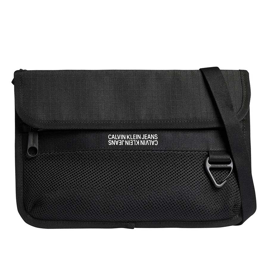 Túi Đeo Chéo Nam Calvin Klein CK Front Logo Shoulder Bag K50K507587 Màu Đen