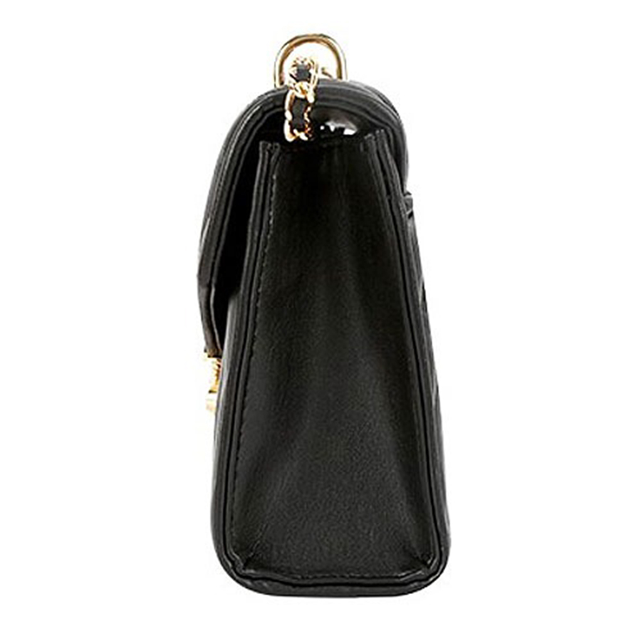 Túi Đeo Chéo Michael Kors MK Crossbody Bag Rose Medium Qulited Shoulder Bag Black 35T0GXOL2U Màu Đen