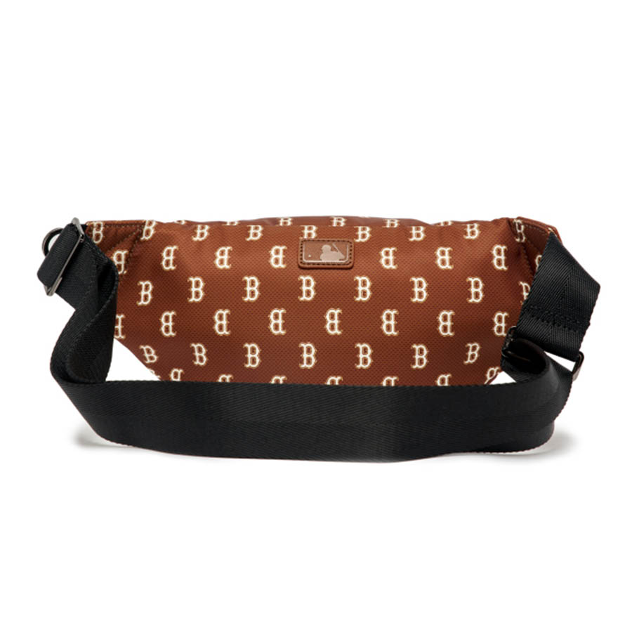 Túi Đeo Hông MLB Monogram Hip Hop Boston Red Sox 3AHSM012N-43BRD Màu Nâu