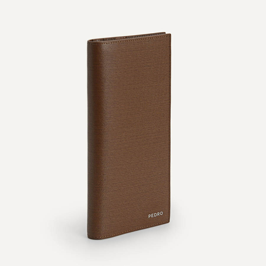 Ví Nam Pedro Full-Grain Long Leather Wallet - Dark Brown PM4-15940214 Màu Nâu