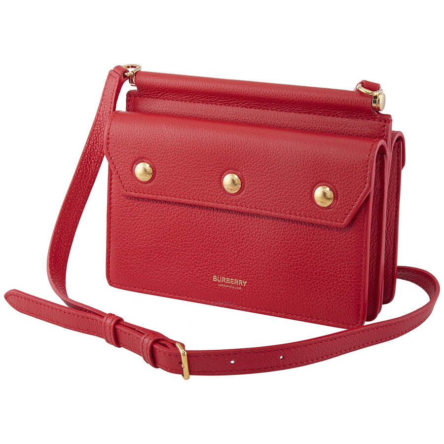 Túi Đeo Chéo Burberry Title Mini Leather Crossbody Bag 8016055 Màu Đỏ