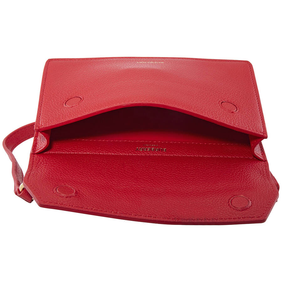 Túi Đeo Chéo Burberry Title Mini Leather Crossbody Bag 8016055 Màu Đỏ