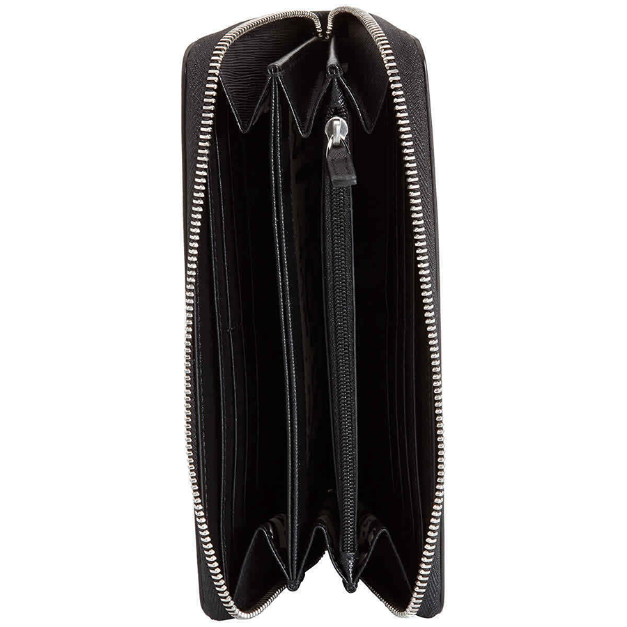 Ví Montblanc Sartorial Calligraphy Leather Zip-Around 12cc Màu Đen