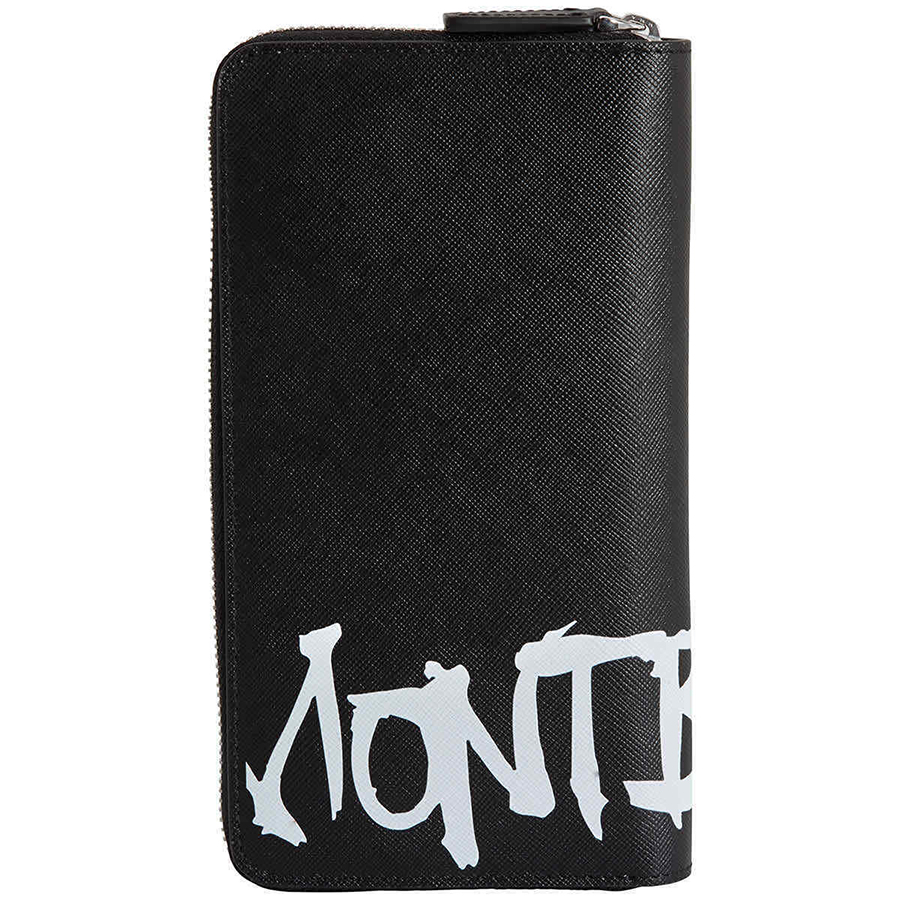 Ví Montblanc Sartorial Calligraphy Leather Zip-Around 12cc Màu Đen