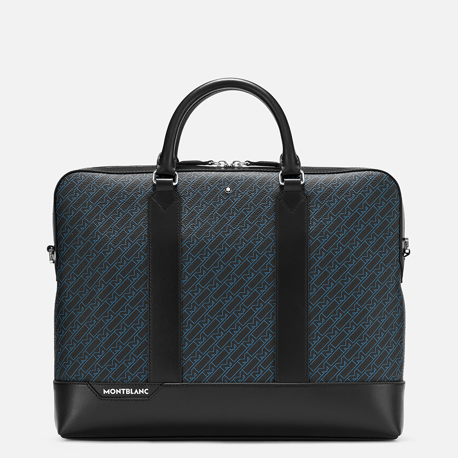 Cặp Xách Tay Montblanc M_Gram 4810 Slim Document Case Màu Đen Xanh