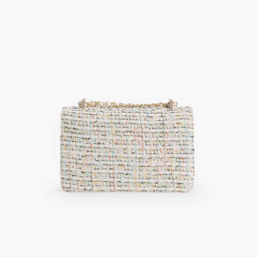 Túi Xách Tay Pedro Tweed Shoulder Bag PW2-76610041 Phối Màu