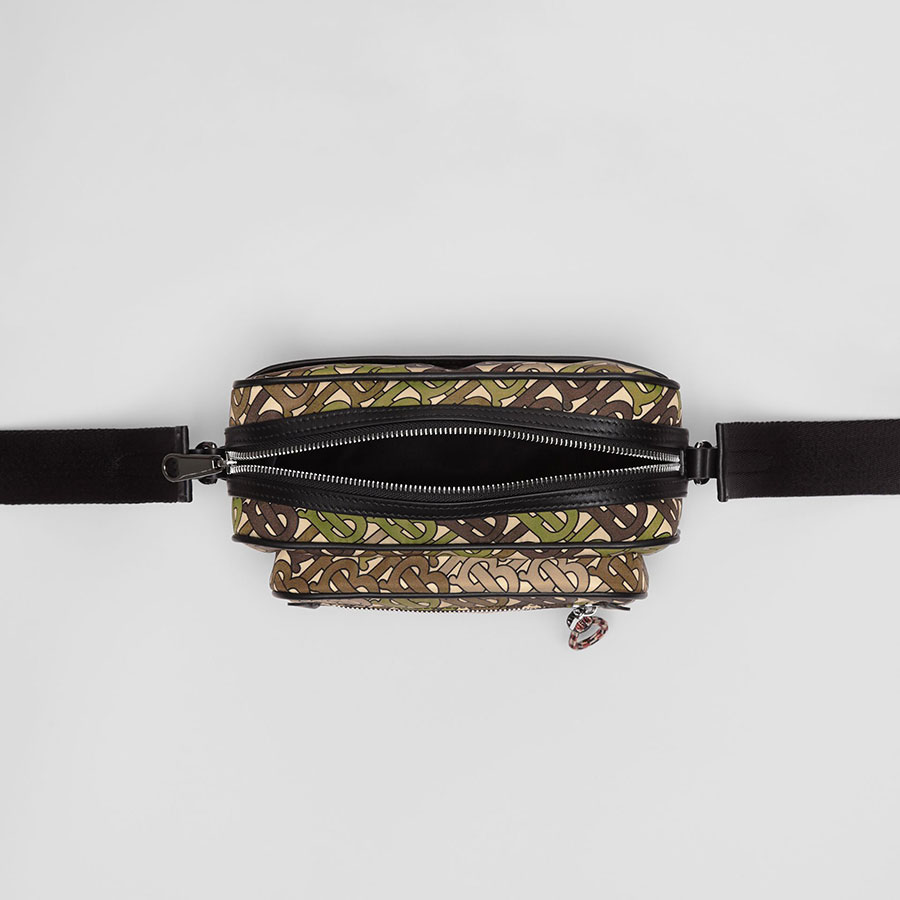Túi Đeo Chéo Burberry Monogram Print And Leather Crossbody Bag Phối Màu
