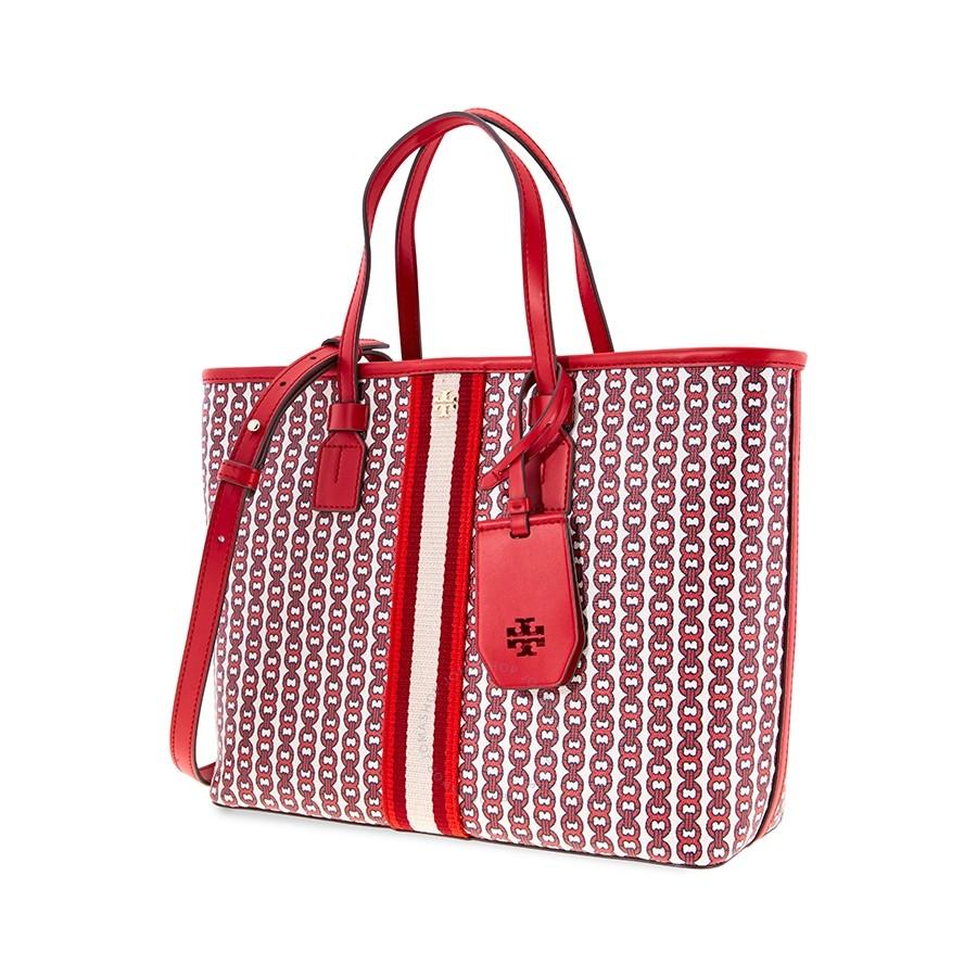 Túi Tote Tory Burch Gemini Link Canvas Small Tote- Liberty Red Gemini Link  Màu Đỏ
