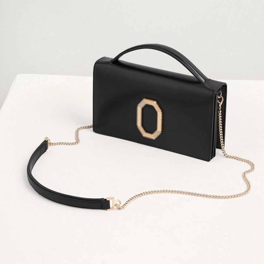 Túi Xách Tay Pedro Embellished Leather Travel PW4-36500004 Màu Đen