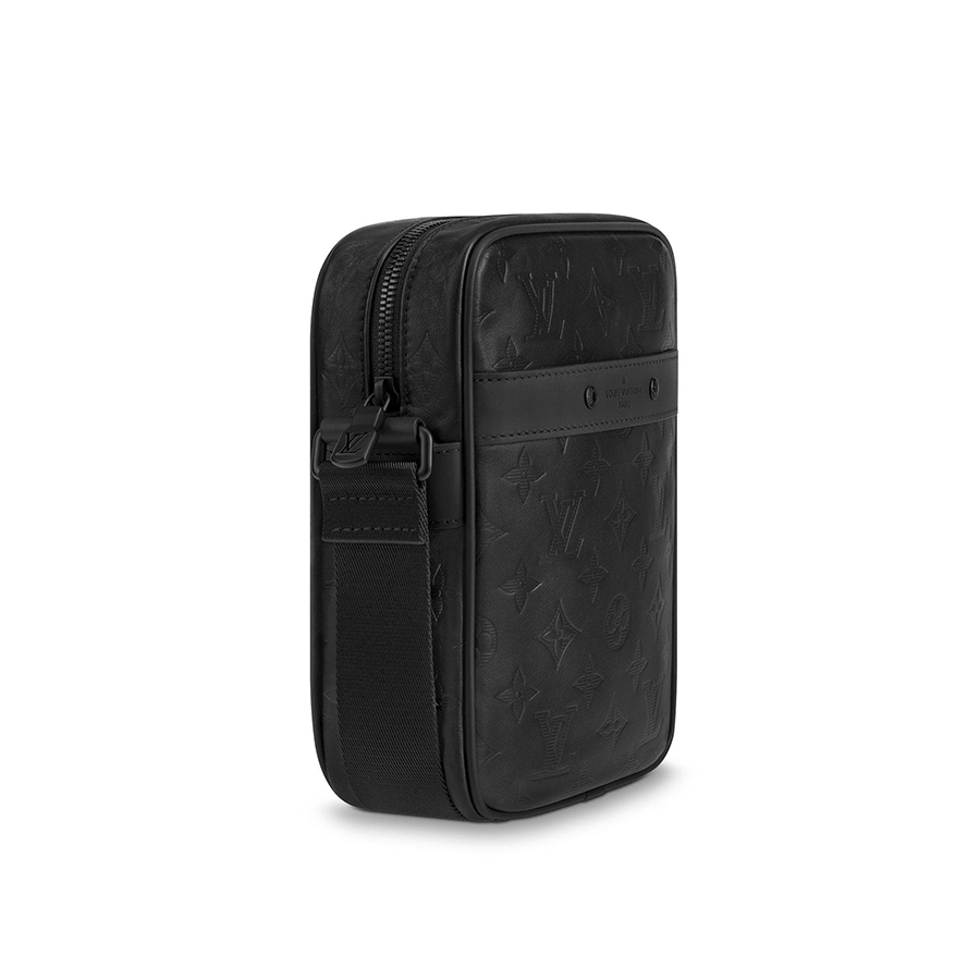 Túi Đeo Chéo Louis Nam Vuitton LV Danube Monogram Shadow Màu Đen