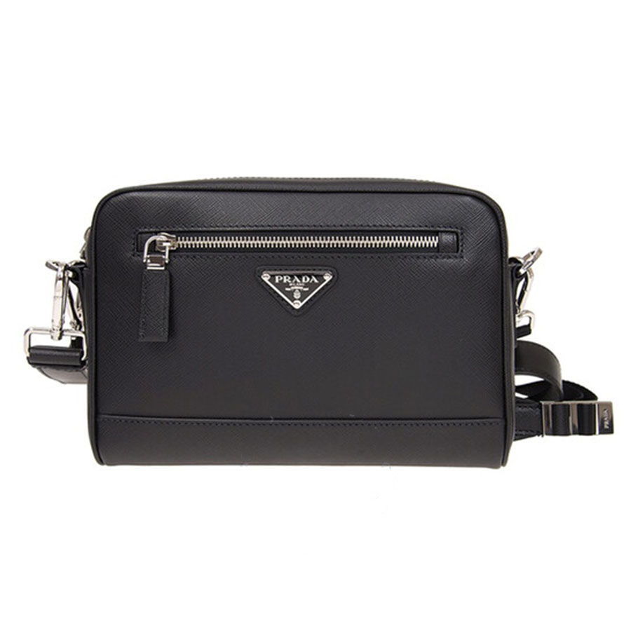 Túi Xách Prada Saffiano Leather Cross-Body Bag Màu Đen