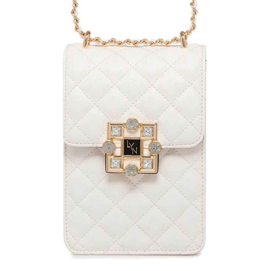Túi Hộp Lyn Royal Mobile Pocket Wallets LL21FBF012 Màu Trắng