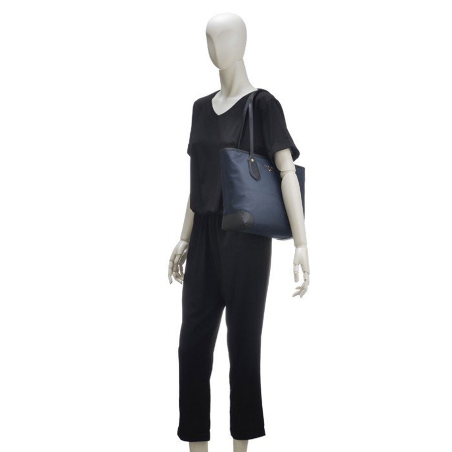 Túi Xách Michael Kors MK Eva Small Nylon Gabardine Tote Bag 30H9GV0T0C-407 Màu Navy