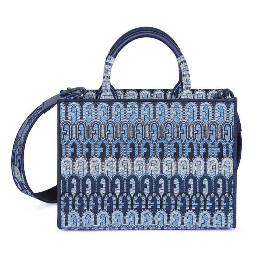 Túi Tote Furla Opportunity S Tote Toni Blu Denim Màu Xanh Denim