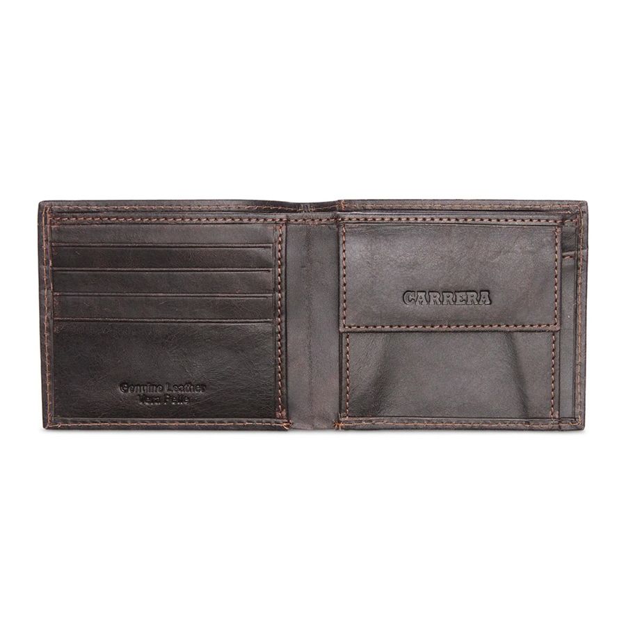 Ví Nam Carrera Jeans HIPPO_CB5857_02DKBROWN Màu Nâu Đậm