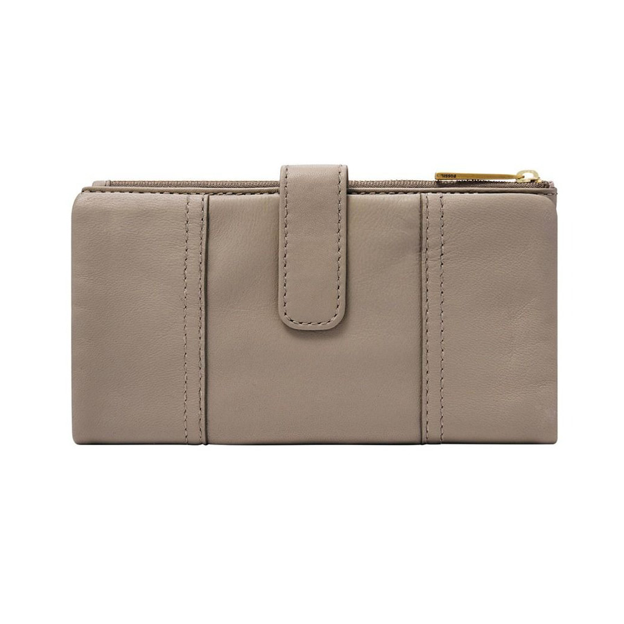 Ví Cầm Tay Nữ Fossil Cora SL6464788 Màu Xám