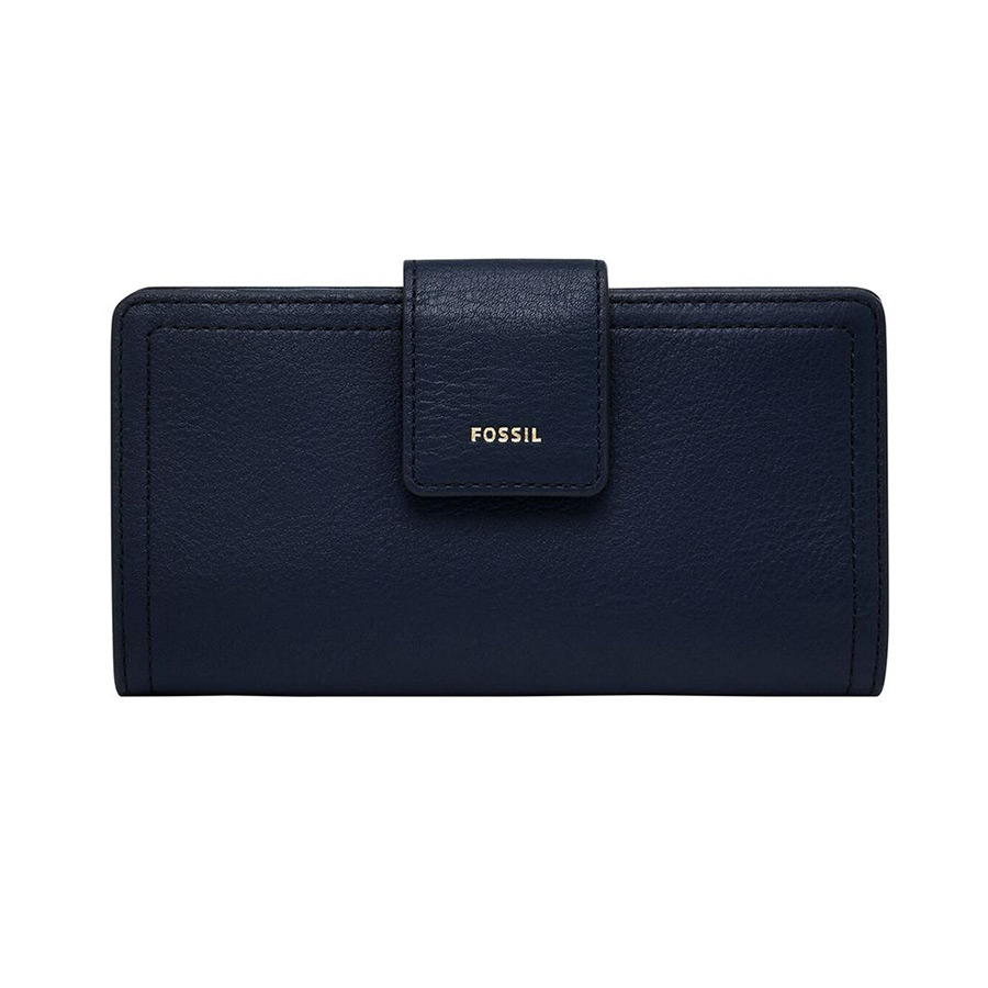 Ví Da Nữ Fossil Logan Clutch SL7830545 Màu Xanh Đen