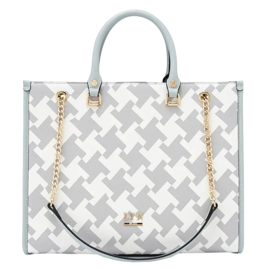 Túi Xách Tay Lyn Dover Tote Bags LL22WBF276 Màu Xám Trắng