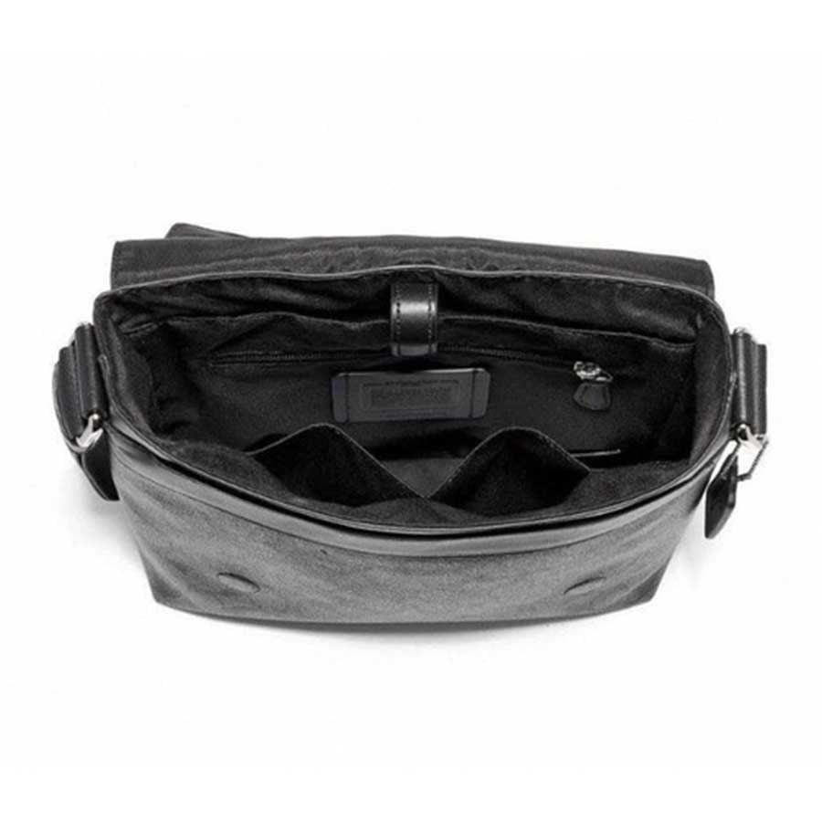 Túi Đeo Chéo Nam Coach Charles Small Messenger In Signature Canvas F54771 Màu Đen Xám