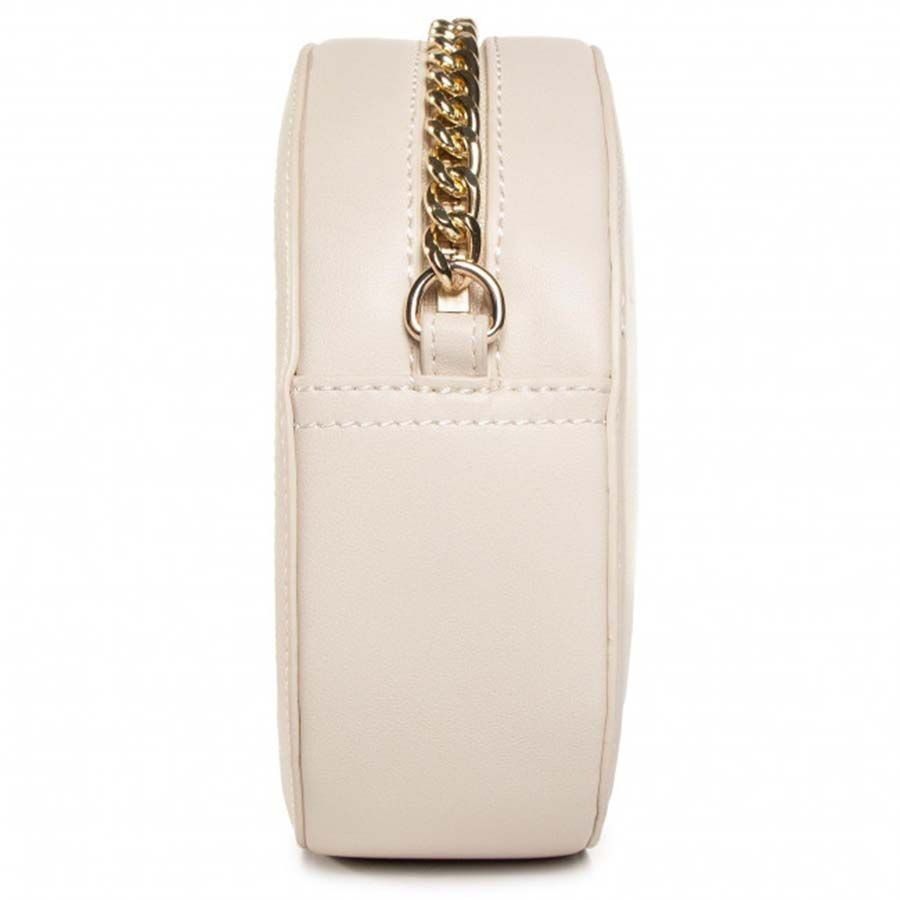 Túi Đeo Chéo Nữ Love Moschino Woven Gold Studs Shoulder Bag Synthetic Màu Trắng