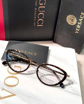 Gọng Kính Cận Versace VE1258 Havana – Biểu Tượng Thời Trang Ý Sang Trọng, Tôn Dáng Khuôn Mặt