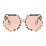 Kính Mát Nữ Miu Miu Transparent Sunglasses MU 07VS - 06D3D2 Màu Hồng