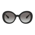 Kính Mát Nữ Miu Miu Round Sunglasses MU 04VS 1AB0A7 Màu Đen