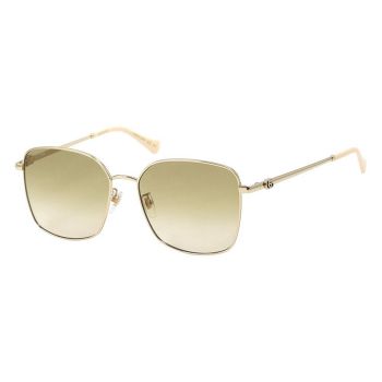 Kính Mát Nữ Gucci GG1146SK 003 Màu Vàng Nâu