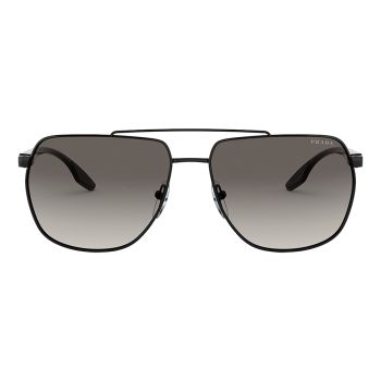 Kính Mát Nam Prada Men Linea Rossa Black Navigator Sunglasses PS55VS 1AB3M1 62 Màu Đen