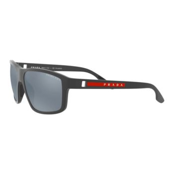 Kính Mát Nam Prada Men Linea Rossa 60mm Grey Rubber Sunglasses PS-02XS-UFK07H Màu Xám Đen