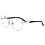 Gọng Kính Nữ Swarovski Cat Eye Metal Eyeglasses SK5340 016 Màu Đen/Bạc