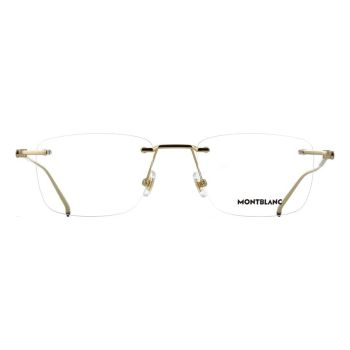 Kính Mắt Cận Montblanc MB0215O 001 Eyeglasses Màu Vàng Gold