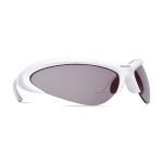 Kính Mát Balenciaga BB0232S 003 Wire Cat Sunglasses Màu Trắng