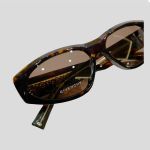 Kính Mát Givenchy Dark Havana Brown Logo GVC Gold Màu Đen