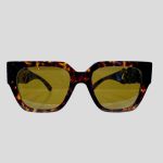 Kính Mát Versace Havana Gọng Xích Mix Charm Medusa Màu Đen