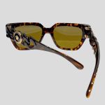 Kính Mát Versace Havana Gọng Xích Mix Charm Medusa Màu Đen