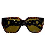 Kính Mát Versace Havana Gọng Xích Mix Charm Medusa Màu Đen