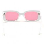 Kính Mát Guess Pink White Square Sunglasses GU758921S53 Màu Hồng Trắng