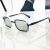 Kính Mát Kuboraum H91 Ivory Matte Black/Light Grey Màu Xanh Trắng