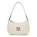 Túi Xách MLB Monogram Embossed Hobo Bag New York Yankees 3ABQS022N-50CRS Màu Trắng