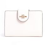 Ví Coach Medium Corner Zip Wallet 6390 Màu Trắng
