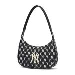 Túi Xách MLB Monogram Jacquard Hobo New York Yankees 3ABQS012N-50BKS Ss2022 Màu Đen