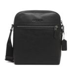 Túi Coach Nam Houston Flight Bag Leather Black Màu Đen