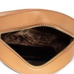 Túi Đeo Chéo Nữ Love Moschino Woven Gold Studs Shoulder Bag Synthetic Màu Nâu